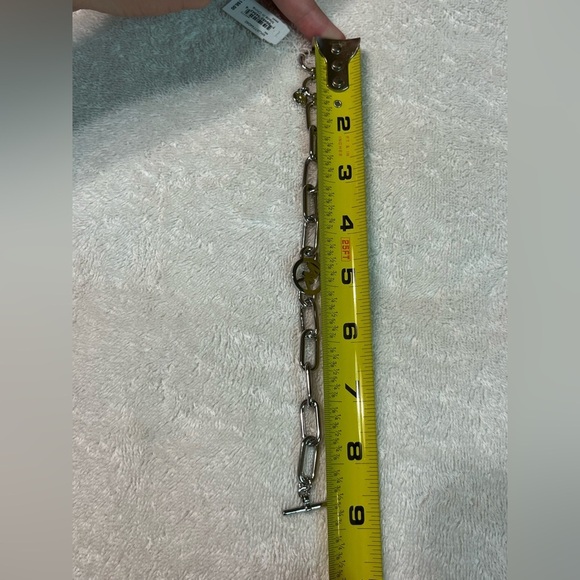 NEW Michael Kors link bracelet. Silver tone. Adjustable two sizes. - Picture 9 of 13